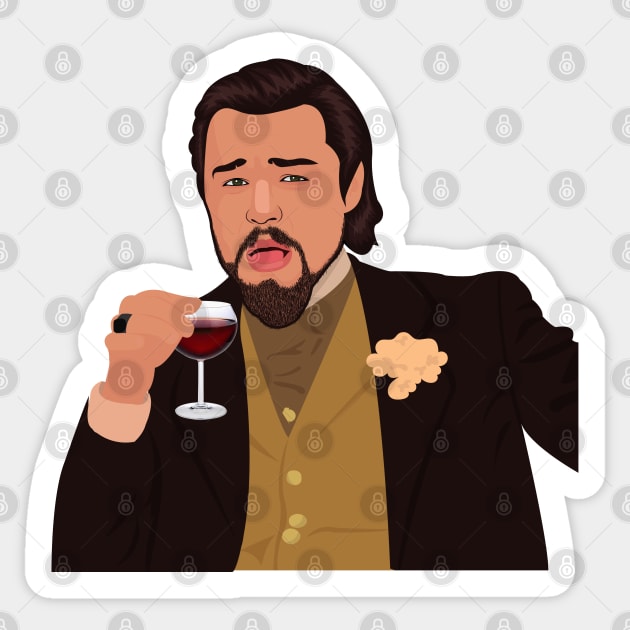 Di Caprio Laughing Meme Sticker by TheAwesome